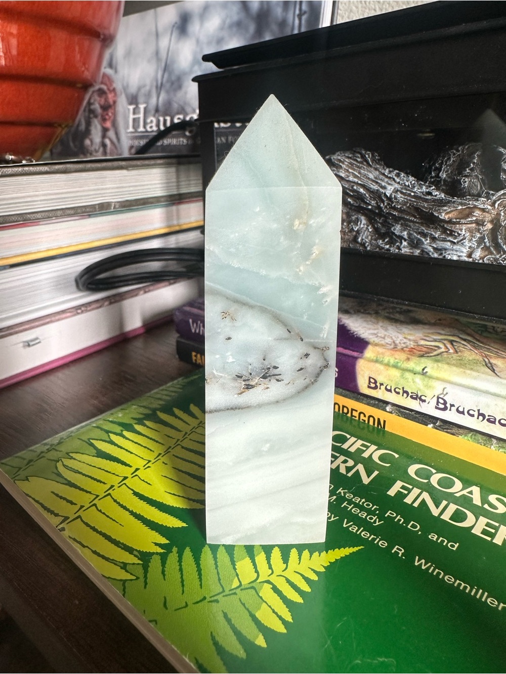 Rare Sky Blue Quartz Tower